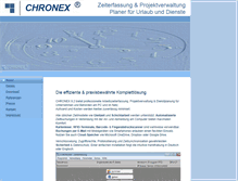 Tablet Screenshot of chronex.de